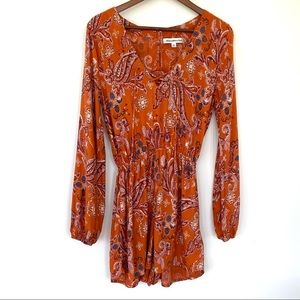 Abercrombie & Fitch romper with long sleeves and lace-up front